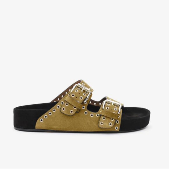 Isabel Marant Shoes - Isabel Marant Lennyo Sandals in Taupe Size 38 or US 8